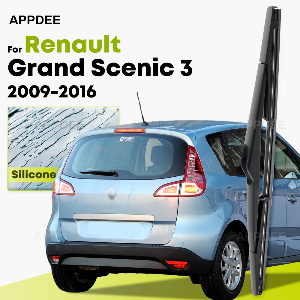 Silicone Rear Wiper For Renault Scenic 3 / Grand Scenic 3 2009-2016 coated windshield wiper blade 12" Rear Window Brushes
Silicone Rear Wiper For Renault Scenic 3 / Grand Scenic 3 2009-2016 coated windshield wiper blade 12" Rear Window Brushes