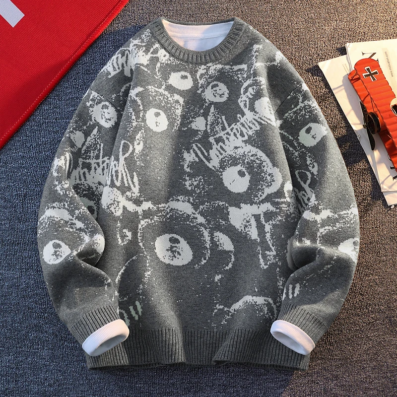 Men's Streetwear Knit Jumper Knitted Sweater Autumn Male Pullover Casual Knit Men's Jumpers Spring Sweat-shirt Men Clothing New
Men's Streetwear Knit Jumper Knitted Sweater Autumn Male Pullover Casual Knit Men's Jumpers Spring Sweat-shirt Men Clothing New