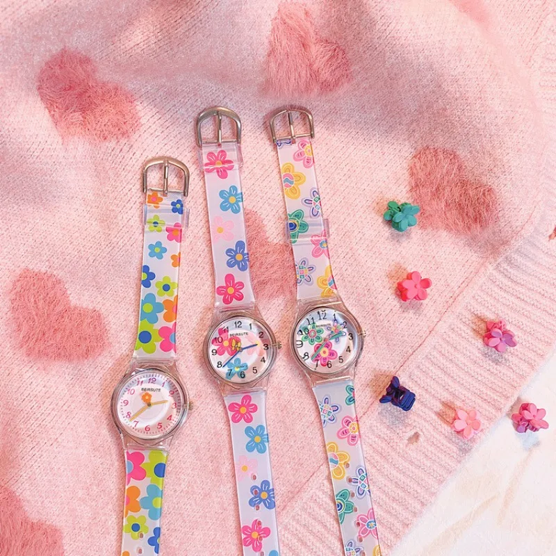 Style Floral Jelly Watch for Girls, Cute Candy Color Korean Fashion Accessories Teen School Student Gift Women Kawaii Wristwatch
Style Floral Jelly Watch for Girls, Cute Candy Color Korean Fashion Accessories Teen School Student Gift Women Kawaii Wristwatch
