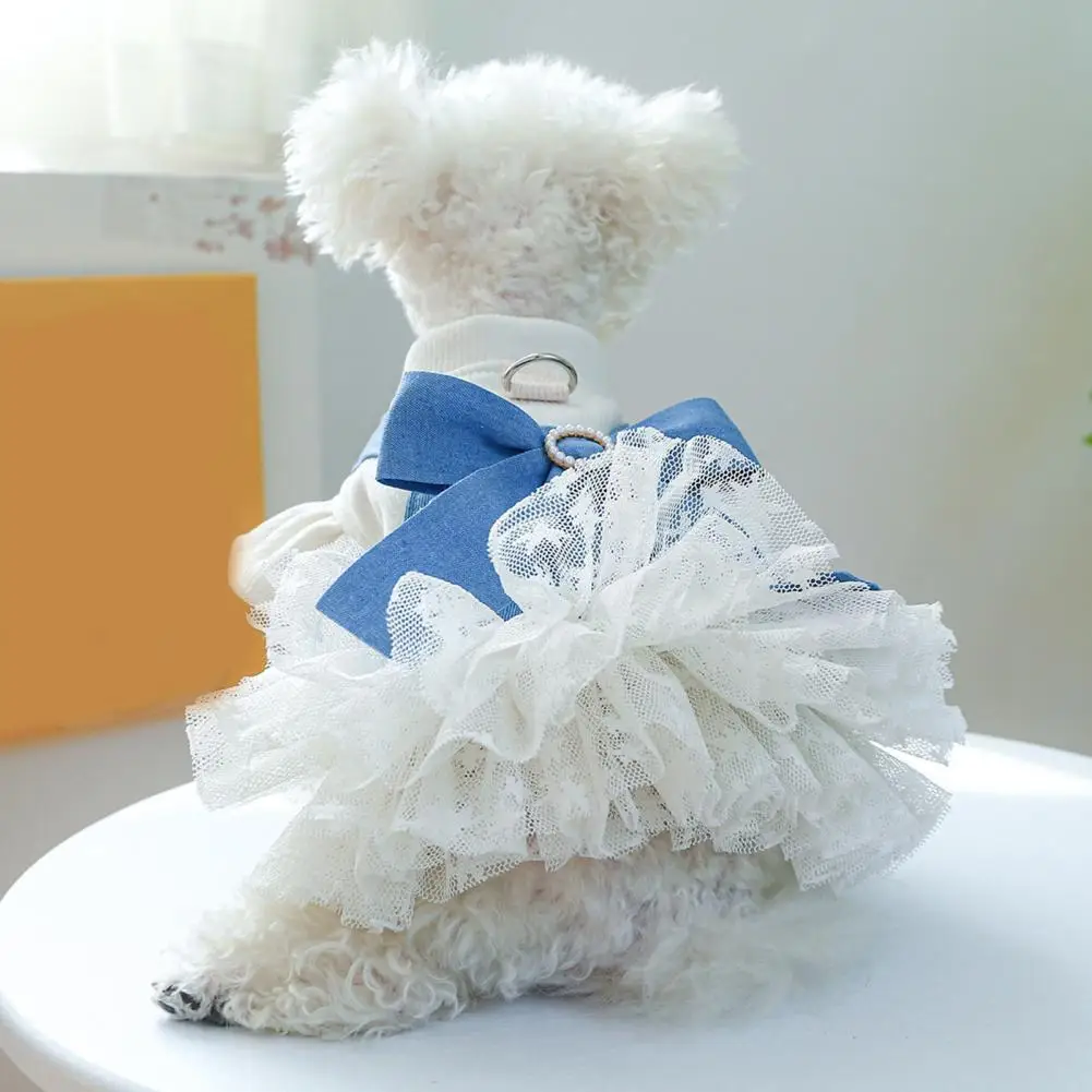 Soft Comfortable Pet Dress Pet Dress with Big Bow Decoration Stylish Pearl Princess Dog Dress Easy-to-wear Pet Apparel for Small
Soft Comfortable Pet Dress Pet Dress with Big Bow Decoration Stylish Pearl Princess Dog Dress Easy-to-wear Pet Apparel for Small