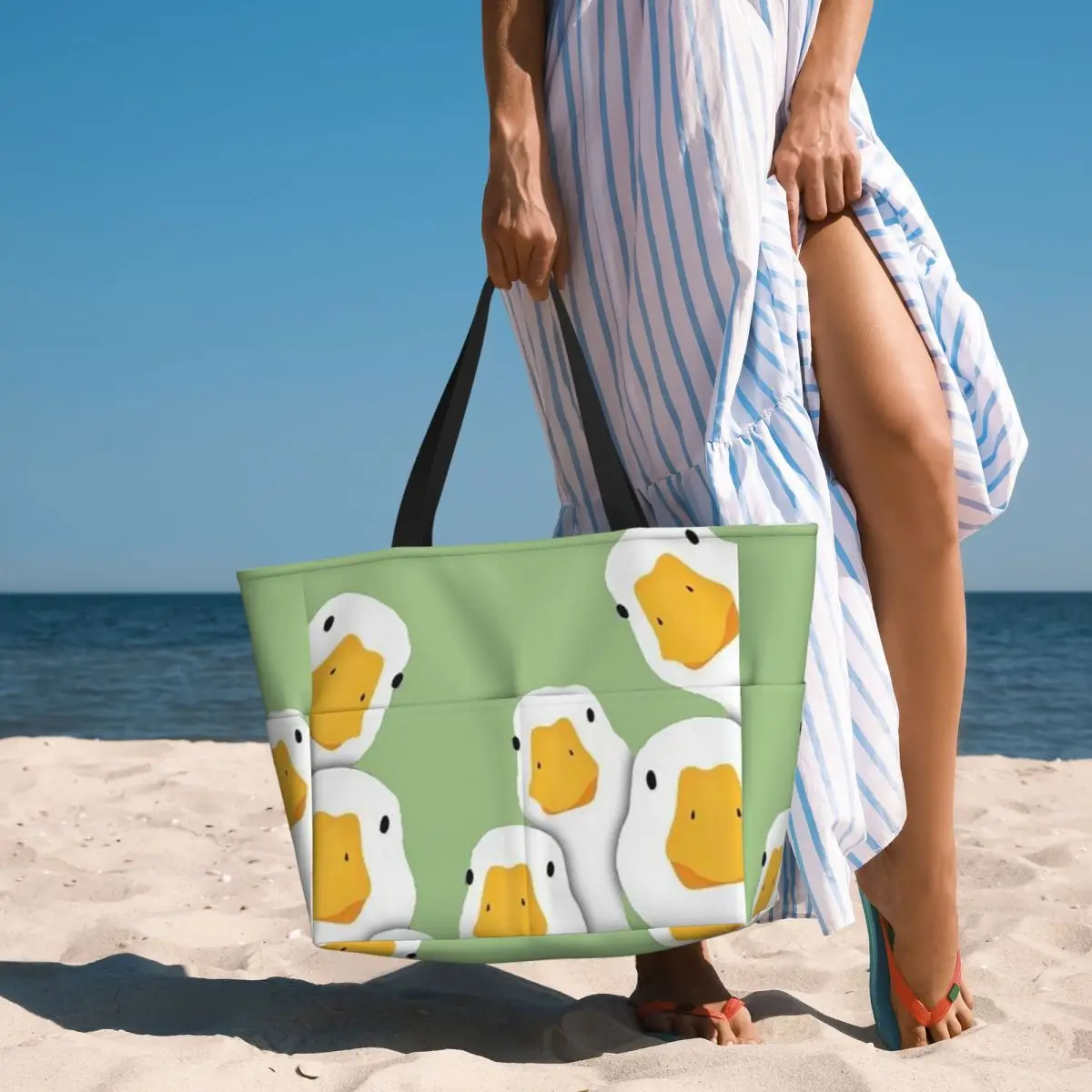 Cartoon Popular Goose Animal Beach Tote Bag Sport Gym Yoga Duffle Large Tote Bag Women Travel Bag Fitness bag
Cartoon Popular Goose Animal Beach Tote Bag Sport Gym Yoga Duffle Large Tote Bag Women Travel Bag Fitness bag