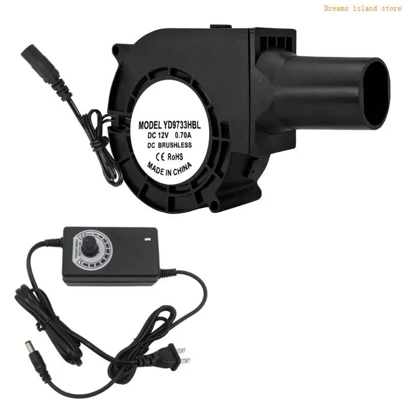 High Speed 12V 9733 Blower Fan Perfect For Barbecue And Electronic Cooling HX6C
High Speed 12V 9733 Blower Fan Perfect For Barbecue And Electronic Cooling HX6C