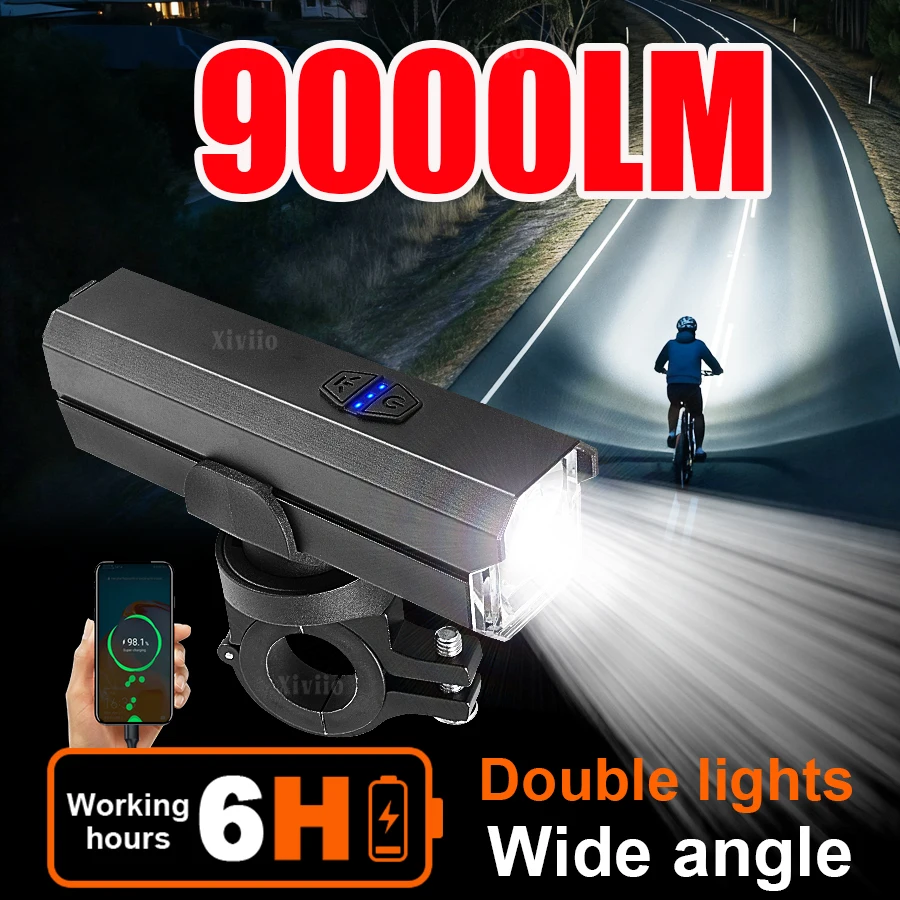 9000LM Bicycle Front Light Bright Bike Led Flashlight Bicycle Lantern USB Rechargeable MTB Bike Rear Lamp for Cycling Headlight
9000LM Bicycle Front Light Bright Bike Led Flashlight Bicycle Lantern USB Rechargeable MTB Bike Rear Lamp for Cycling Headlight