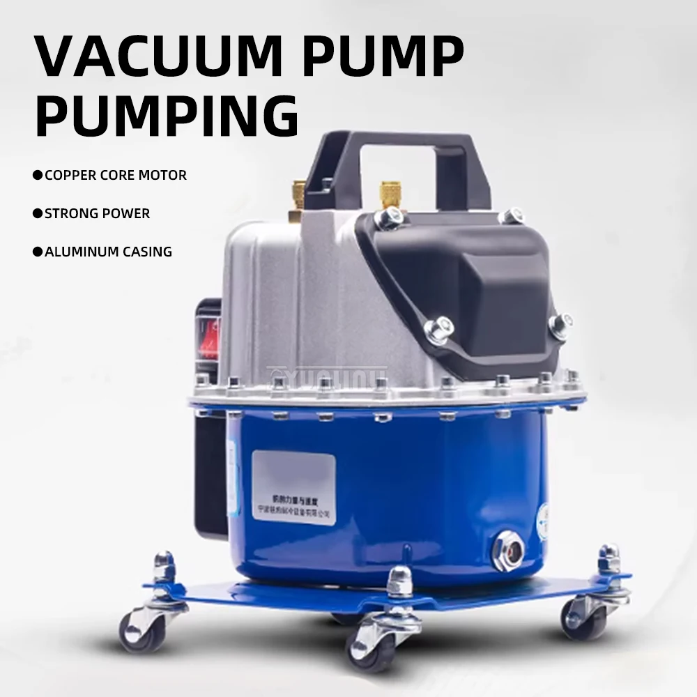 Вакуумный насос для автомобильных кондиционеров 220W 240W 340W, для обслуживания холодильников, заправки хладагентом, накачки шин и откачки воздуха.
Вакуумный насос для автомобильных кондиционеров 220W 240W 340W, для обслуживания холодильников, заправки хладагентом, накачки шин и откачки воздуха.