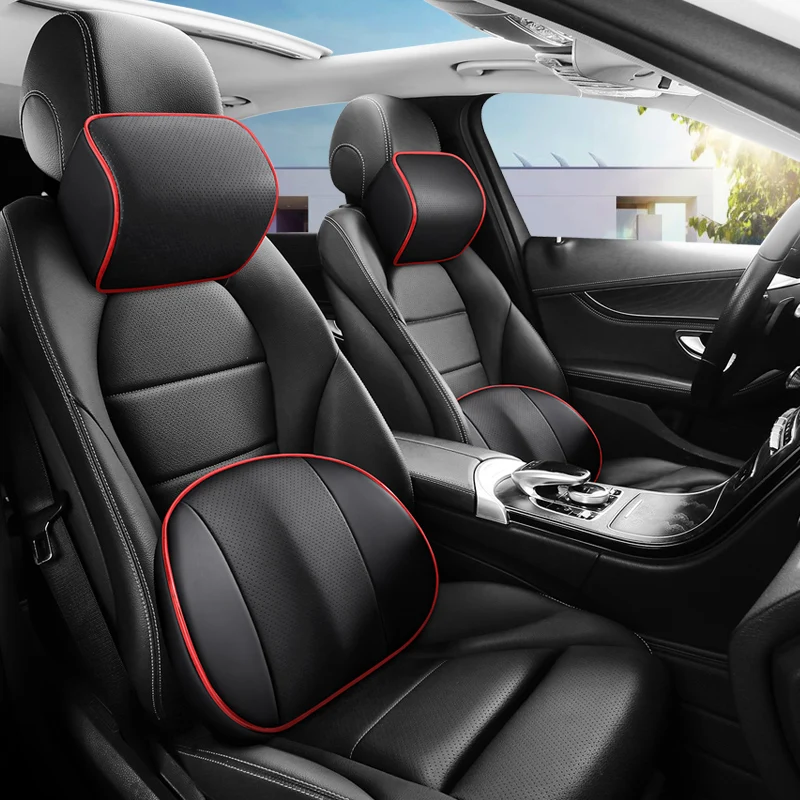 PU Leather Car Neck Pillow Memory Foam Auto Rear Seat Back Headrest Lumbar Supports Travel Cushion Cover Auto Accessories
PU Leather Car Neck Pillow Memory Foam Auto Rear Seat Back Headrest Lumbar Supports Travel Cushion Cover Auto Accessories