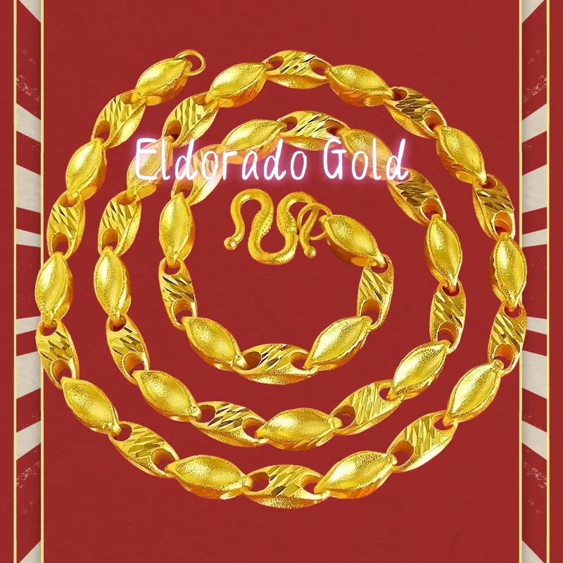 Fashion Temperament Gold Men's 9999 24K Real Gold Necklace Exquisite Wheat Ear Coarse Necklace Gift Jewelry for MenValentine's D
Fashion Temperament Gold Men's 9999 24K Real Gold Necklace Exquisite Wheat Ear Coarse Necklace Gift Jewelry for MenValentine's D