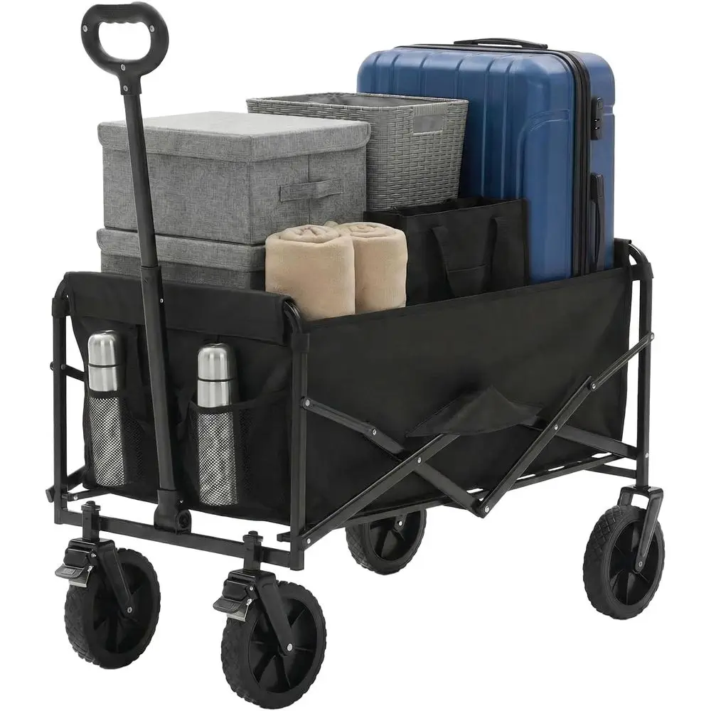 Collapsible Wagon Cart, 102L Heavy Duty Utility olding Wagon with Lockable Brake Wheels – 330 lbs Weight acity, lexible Handle o
Collapsible Wagon Cart, 102L Heavy Duty Utility olding Wagon with Lockable Brake Wheels – 330 lbs Weight acity, lexible Handle o