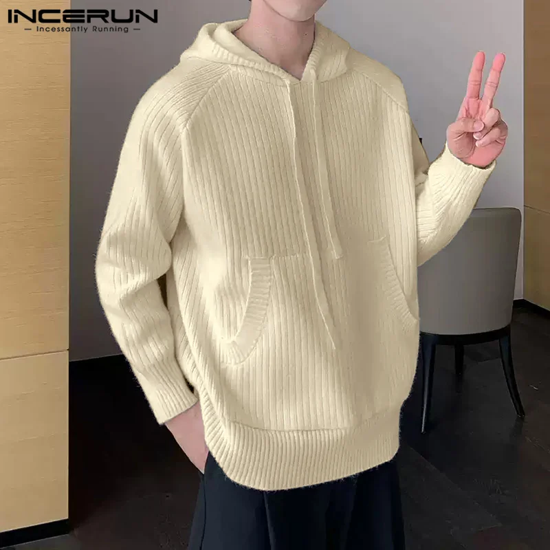 INCERUN Korean Style Solid Color Hooded Sweatshirts 2024 Men Casual Long Sleeve Pullovers Autumn Loose Textural Sense Jumpers
INCERUN Korean Style Solid Color Hooded Sweatshirts 2024 Men Casual Long Sleeve Pullovers Autumn Loose Textural Sense Jumpers
