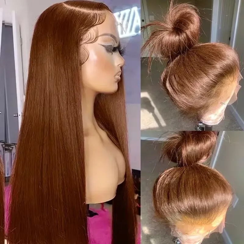 13x6 Brown Lace Front Wigs Brown Long Straight Smooth Silky for Women Wig Cap Synthetic Fiber Glueless Heat Resistent Hair Wigs
13x6 Brown Lace Front Wigs Brown Long Straight Smooth Silky for Women Wig Cap Synthetic Fiber Glueless Heat Resistent Hair Wigs