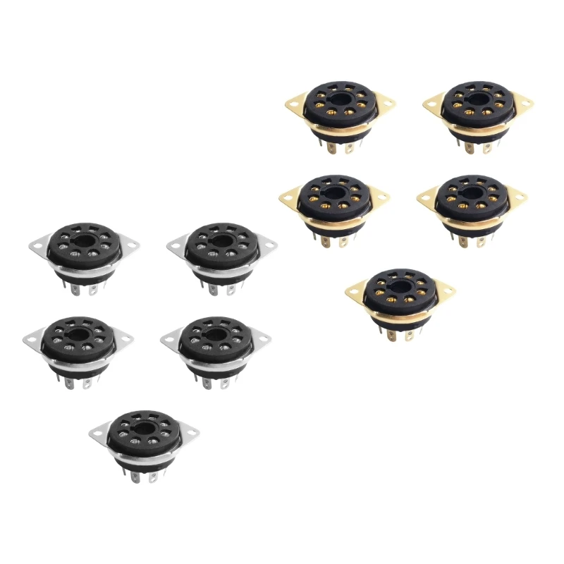 5pcs 8Pin Vacuum Tube Socket Base Octal for KT66 KT88 6SL7 6SN7 6V6 5AR4/GZ34 for DIY Enthusiasts Professional
5pcs 8Pin Vacuum Tube Socket Base Octal for KT66 KT88 6SL7 6SN7 6V6 5AR4/GZ34 for DIY Enthusiasts Professional