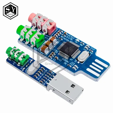 PCM2704 CM108 USB Drive Free Sound Card Laptop Computer External Sound Card Module - L059 New hot