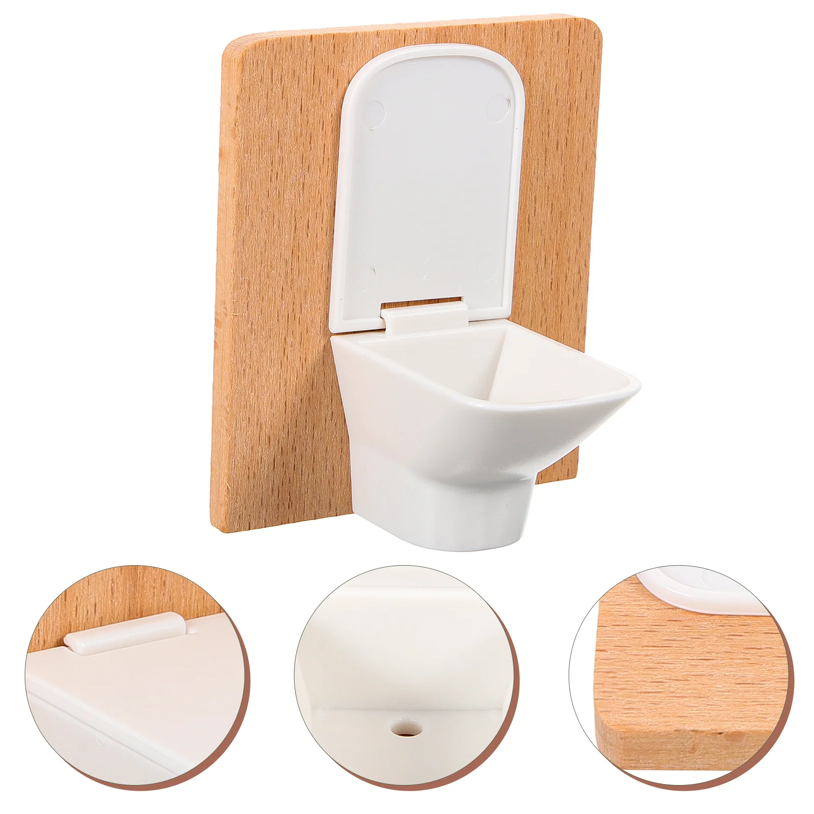 Mini Toilet 1:12 Scale House Bathroom Furniture Realistic Wooden Design Tiny Adornment Compact Miniature Model Safe
Mini Toilet 1:12 Scale House Bathroom Furniture Realistic Wooden Design Tiny Adornment Compact Miniature Model Safe