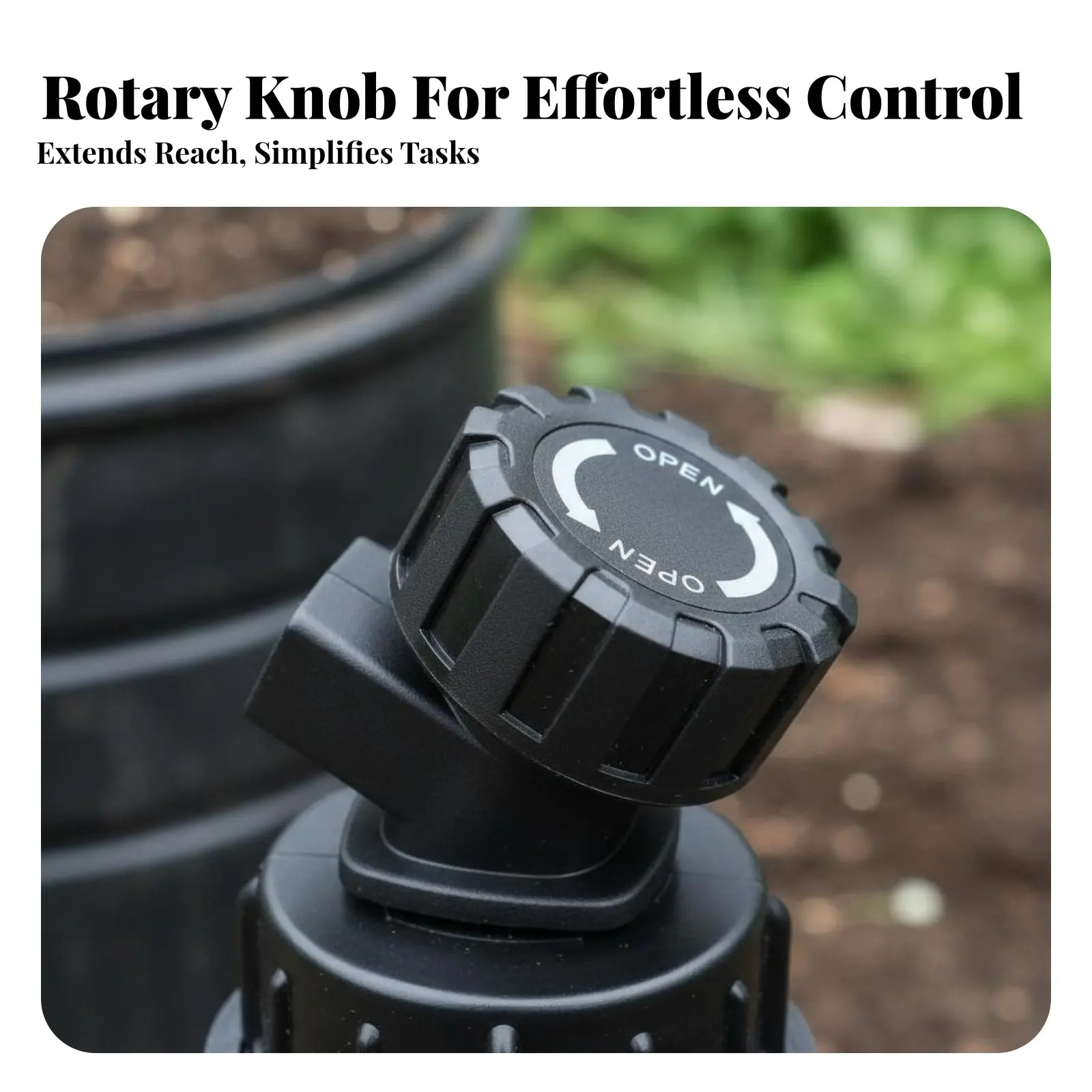 Compost Bin Faucet Non-Clogging Ging Large Bore Container Tap Plastic Rotary Valve Adjustable Flow Water Reservoir Spigot
Compost Bin Faucet Non-Clogging Ging Large Bore Container Tap Plastic Rotary Valve Adjustable Flow Water Reservoir Spigot