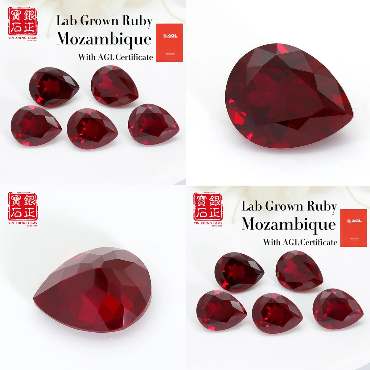 Mozambique Lab Grown Ruby Red Color Pear Shape 9# Color Flame Melted Natural Cutting Corundum Loose GemStone Jewelry
Mozambique Lab Grown Ruby Red Color Pear Shape 9# Color Flame Melted Natural Cutting Corundum Loose GemStone Jewelry