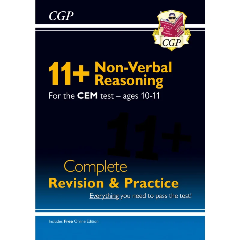 11 CEM NonVerbal Masoning Полная версия и практика в возрасте 1011 с онлайн-изданием Книги CGP 9781789085983 
11 CEM NonVerbal Masoning Полная версия и практика в возрасте 1011 с онлайн-изданием Книги CGP 9781789085983