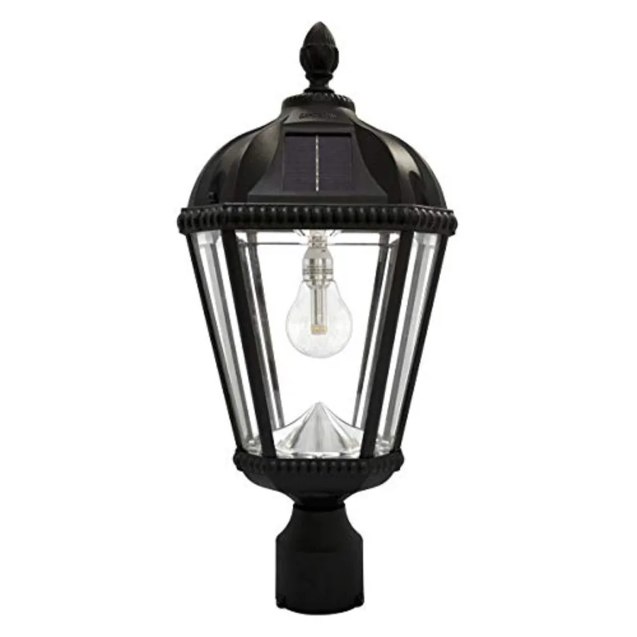 Уличный солнечный светильник на столб, алюминиевый, с лампой Royal Bulb, стеклянным плафоном для защиты от дождя, с 3-дюймовым креплением для столбов, теплый белый LED, 98B012, улучшенная панель
Уличный солнечный светильник на столб, алюминиевый, с лампой Royal Bulb, стеклянным плафоном для защиты от дождя, с 3-дюймовым креплением для столбов, теплый белый LED, 98B012, улучшенная панель