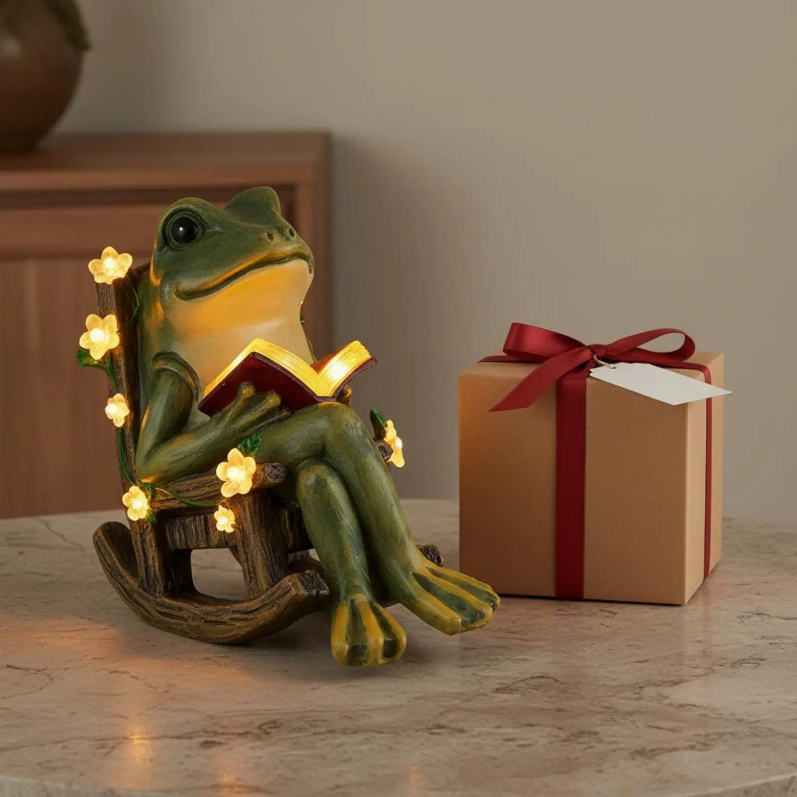 Frog on Rocking Chair Statue Pastoral Theme Solar Frog Light Outdoor Decoration Warm Light Easy Installation for Yard
Frog on Rocking Chair Statue Pastoral Theme Solar Frog Light Outdoor Decoration Warm Light Easy Installation for Yard