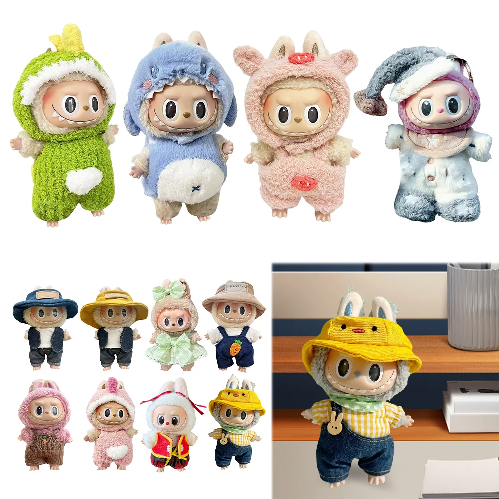 Cute Mini Doll Clothes for Labubu 17cm Dolls Accessories No Doll Doll Clothes Outfit Dolls Clothing Kawaii Gift for Girls Kids
Cute Mini Doll Clothes for Labubu 17cm Dolls Accessories No Doll Doll Clothes Outfit Dolls Clothing Kawaii Gift for Girls Kids