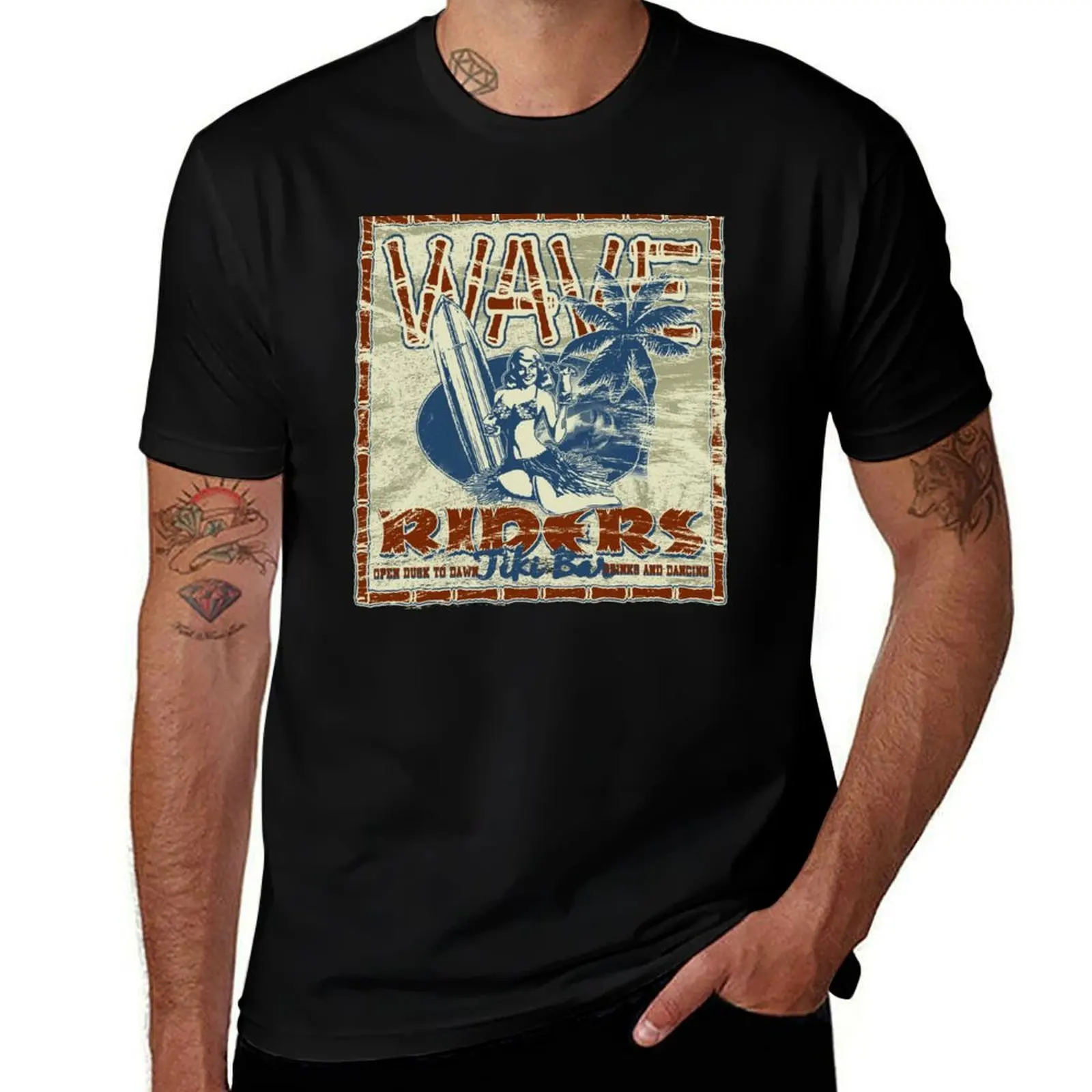 wave riders tiki bar T-Shirt gifts for boyfriend cute tops vintage clothes customs design your own workout shirts for men
wave riders tiki bar T-Shirt gifts for boyfriend cute tops vintage clothes customs design your own workout shirts for men