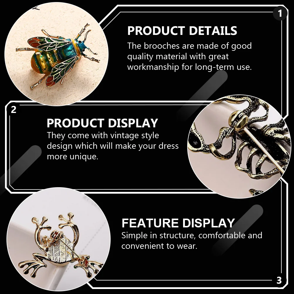 6pcs Vintage Brooch Set Retro Style Shaped Corsage Ornament For Clothes Decor Lapel Pin Accessories Breast Pin Jewelry
6pcs Vintage Brooch Set Retro Style Shaped Corsage Ornament For Clothes Decor Lapel Pin Accessories Breast Pin Jewelry