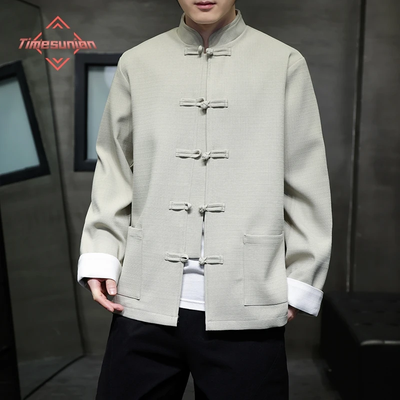 Куртка китайского стиля для мужчины Имитация льна повседневная одежда Новое пальто Hanfu большого размера Винтаж моды весна осень одежда
Куртка китайского стиля для мужчины Имитация льна повседневная одежда Новое пальто Hanfu большого размера Винтаж моды весна осень одежда