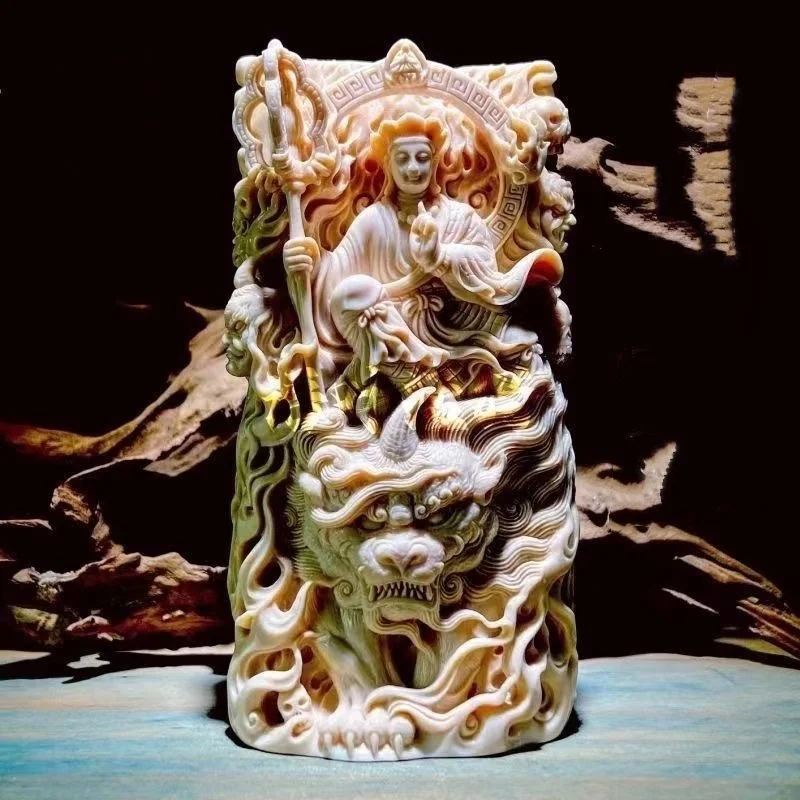 Chinese Collection Double sided Carving Ksitigarbha Bodhisattva plaque Hand carved Ornaments unisex Exquisite Gifts
Chinese Collection Double sided Carving Ksitigarbha Bodhisattva plaque Hand carved Ornaments unisex Exquisite Gifts