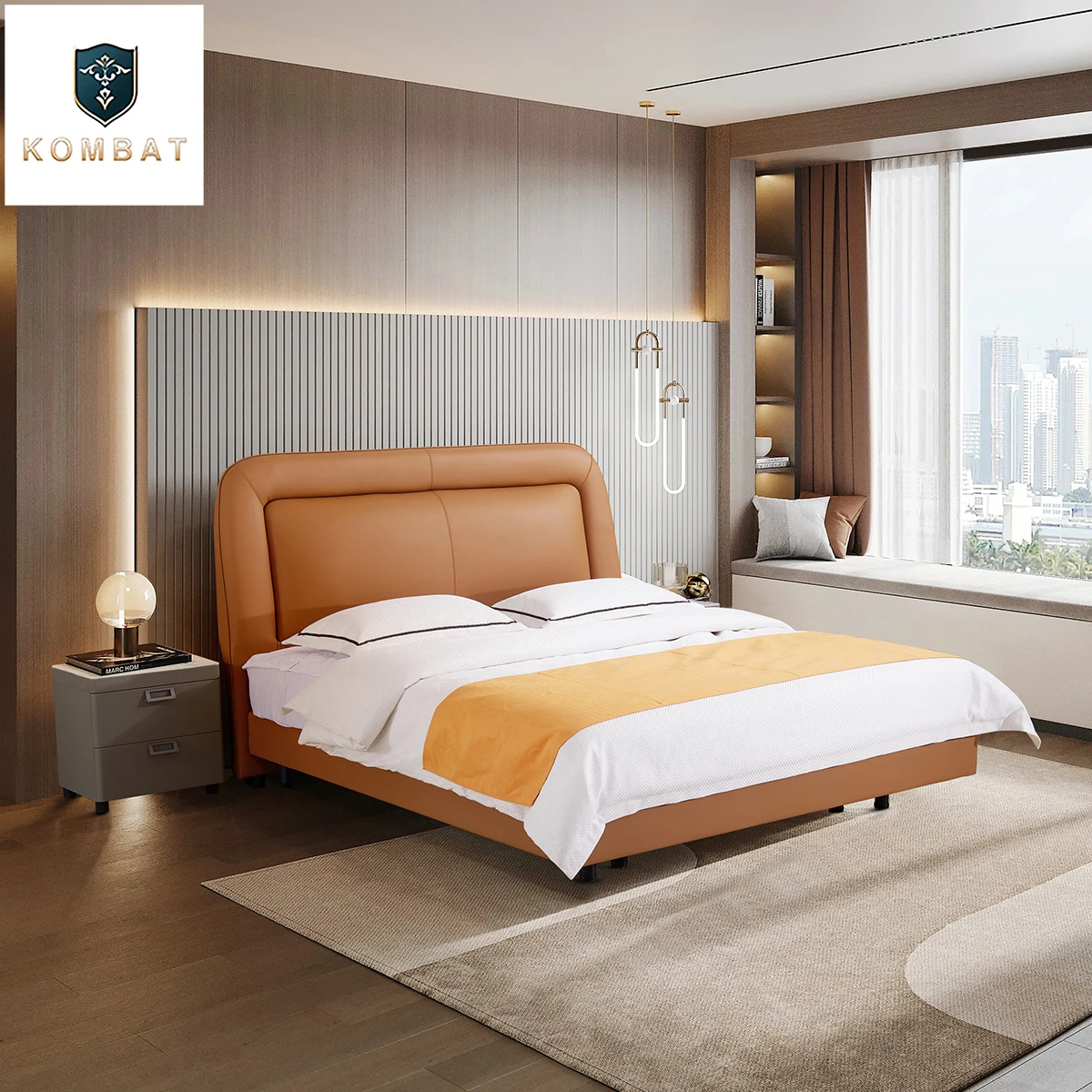 Modern Genuine Leather Bed High End Nordic Double Wedding Fashionable Bed Confortable High Quality Home Cama Casal Furniture
Modern Genuine Leather Bed High End Nordic Double Wedding Fashionable Bed Confortable High Quality Home Cama Casal Furniture