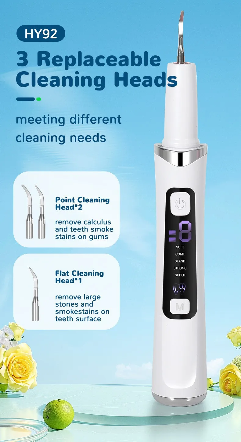 Ultrasonic Tooth Cleaner Plaque Tartar Remover Household Dental Calculus Scaler Oral Care
Ultrasonic Tooth Cleaner Plaque Tartar Remover Household Dental Calculus Scaler Oral Care