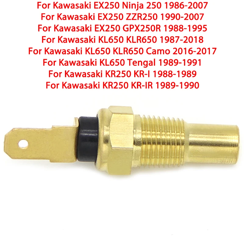 Motorcycle Water Temp Temperature Sensor For Kawasaki EX250 ZZR250 Ninja 250 GPX250R KL650 KLR650 Camo Tengal KR250 KR-I KR-IR
Motorcycle Water Temp Temperature Sensor For Kawasaki EX250 ZZR250 Ninja 250 GPX250R KL650 KLR650 Camo Tengal KR250 KR-I KR-IR