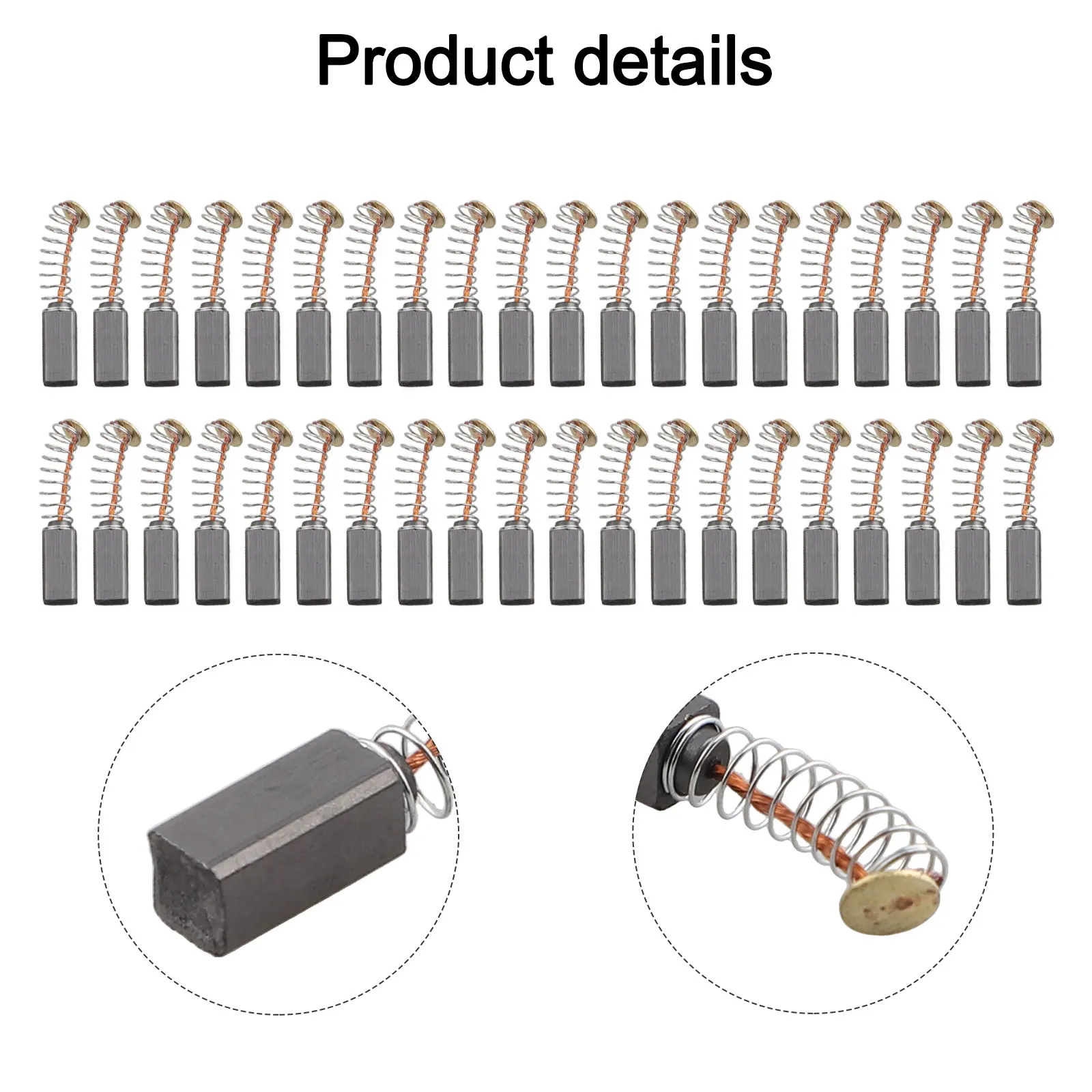 40Pcs Carbon Brushes Power Tool 10 X 5 X 5mm For Electric Motor Machine Provide Reliable Performance And Long-lasting
40Pcs Carbon Brushes Power Tool 10 X 5 X 5mm For Electric Motor Machine Provide Reliable Performance And Long-lasting