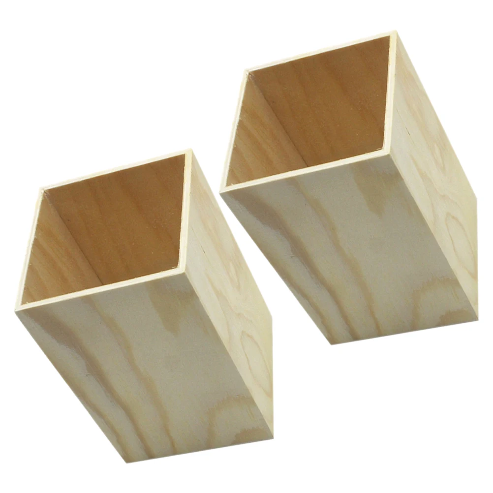2pcs Square Storage Desk Pen Holder Box Desk Pen Office Supplies Holder Unpainted Wooden Cup Office Supplies ganizer
2pcs Square Storage Desk Pen Holder Box Desk Pen Office Supplies Holder Unpainted Wooden Cup Office Supplies ganizer