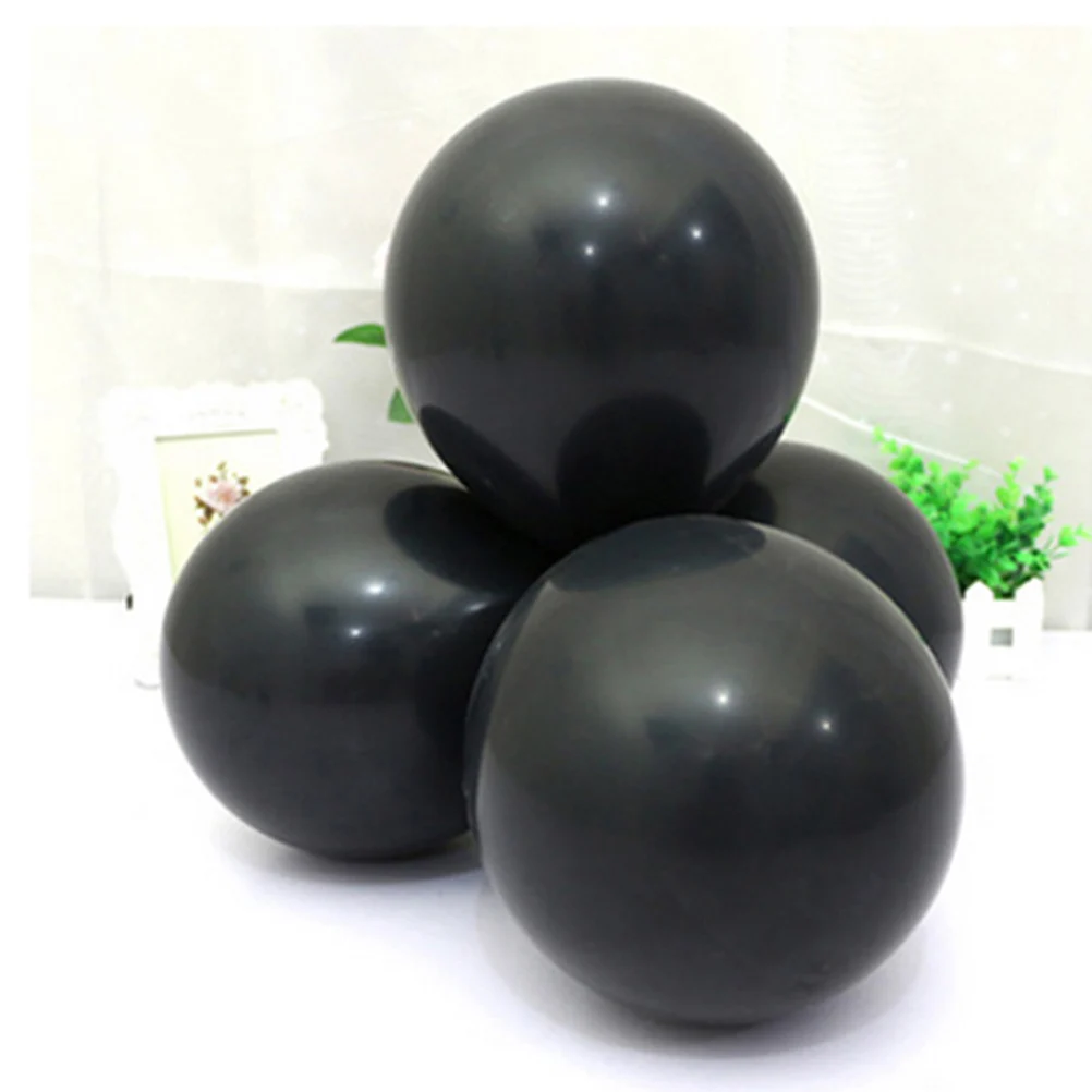 12 Pcs 12 Inch Balloons Set Thicken Balloons Latex Balloons Wedding Birthday Party Favors with 10M Ribbon (Black)
12 Pcs 12 Inch Balloons Set Thicken Balloons Latex Balloons Wedding Birthday Party Favors with 10M Ribbon (Black)