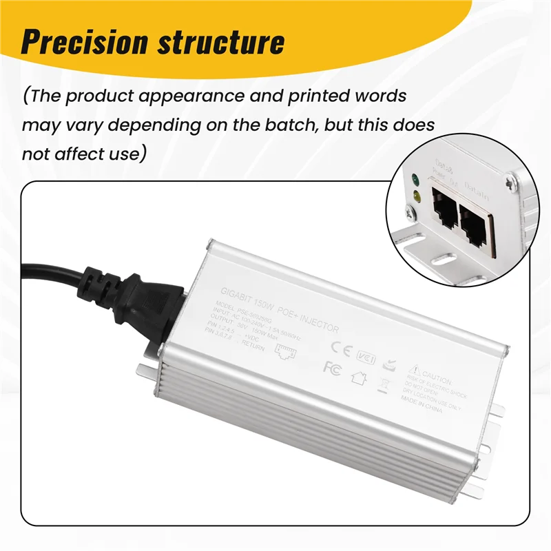 A37T-для Starlink GEN2/GEN3, 150 Вт, 2,5 галлона, источник питания переменного тока, инжектор POE, выход 48-57 В
A37T-для Starlink GEN2/GEN3, 150 Вт, 2,5 галлона, источник питания переменного тока, инжектор POE, выход 48-57 В