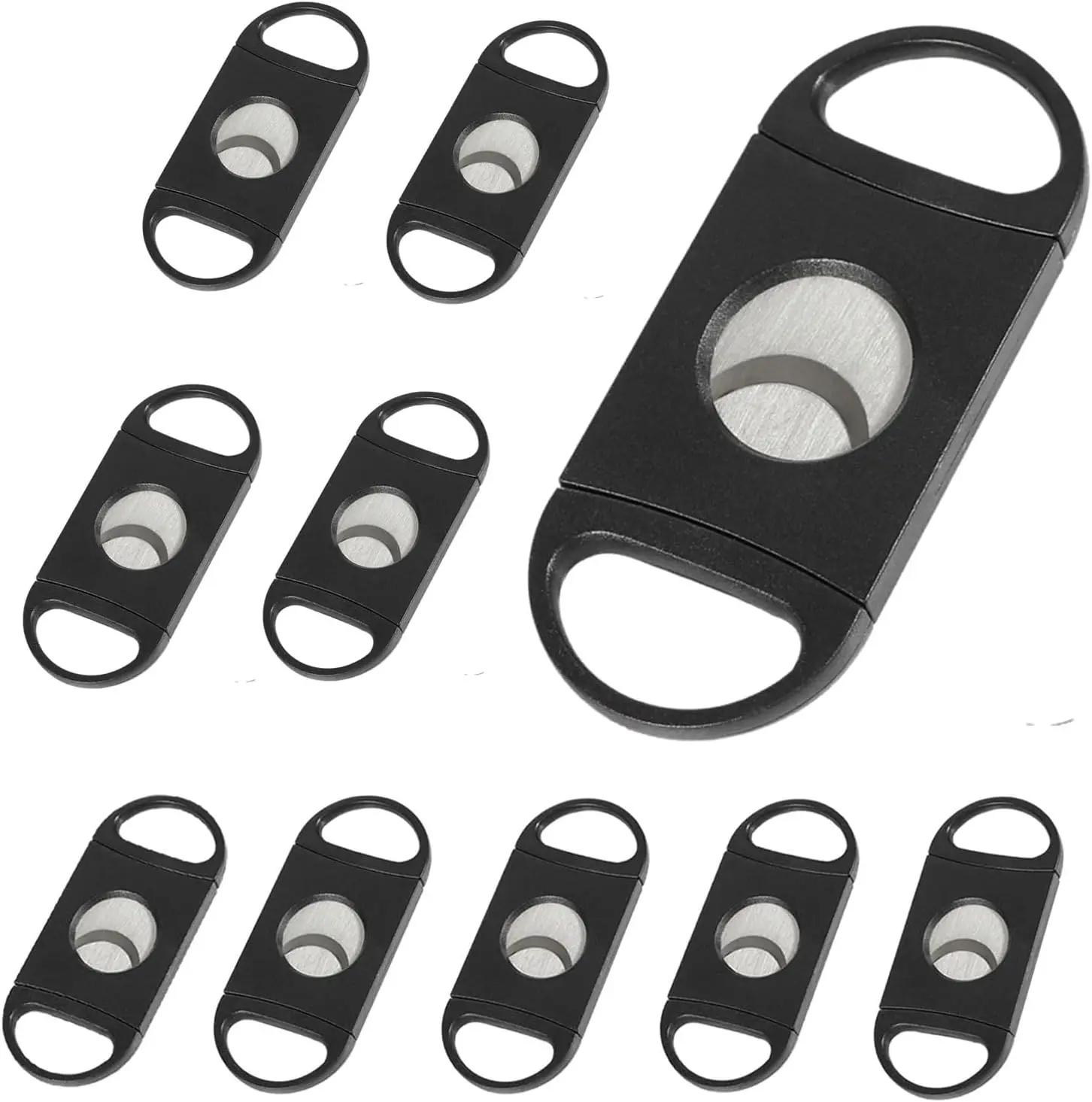 10 Pack Double Blade Guillotine Cigar Cutter, Portable Stainless Steel Clippers Tool
10 Pack Double Blade Guillotine Cigar Cutter, Portable Stainless Steel Clippers Tool