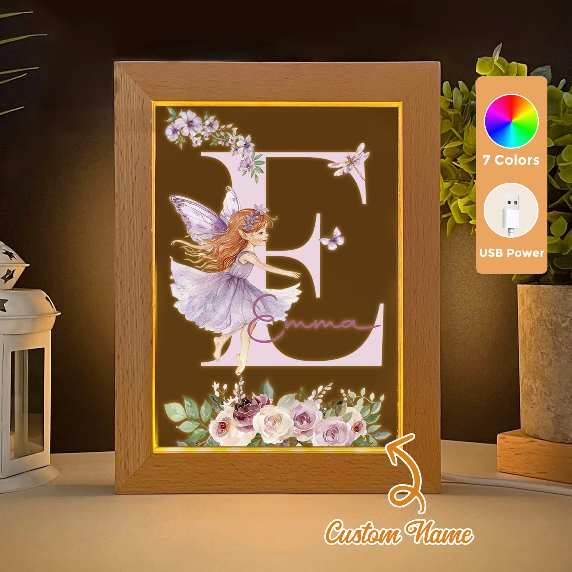 2D Flat Custom Name Butterfly Girl LED Acrylic Night Light Wood Photo Frame 21x17cm Cartoon Children Bedroom Gifts Home Decor
2D Flat Custom Name Butterfly Girl LED Acrylic Night Light Wood Photo Frame 21x17cm Cartoon Children Bedroom Gifts Home Decor