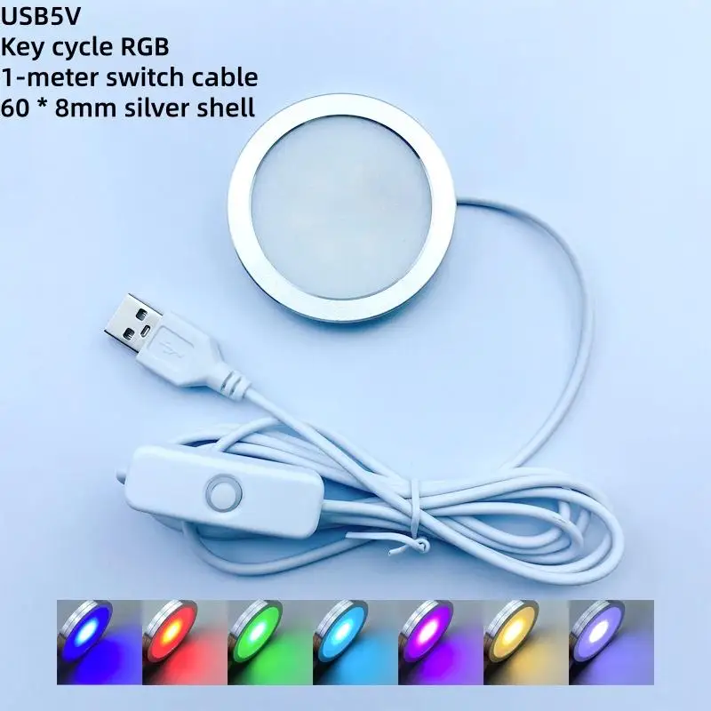 1Pcs For Bamboo Led Light Parts DIY Model Warm White/Multicoour USB Round Ultra-thin Light ForBambu Lab Led Lamp Kit Hardware
1Pcs For Bamboo Led Light Parts DIY Model Warm White/Multicoour USB Round Ultra-thin Light ForBambu Lab Led Lamp Kit Hardware