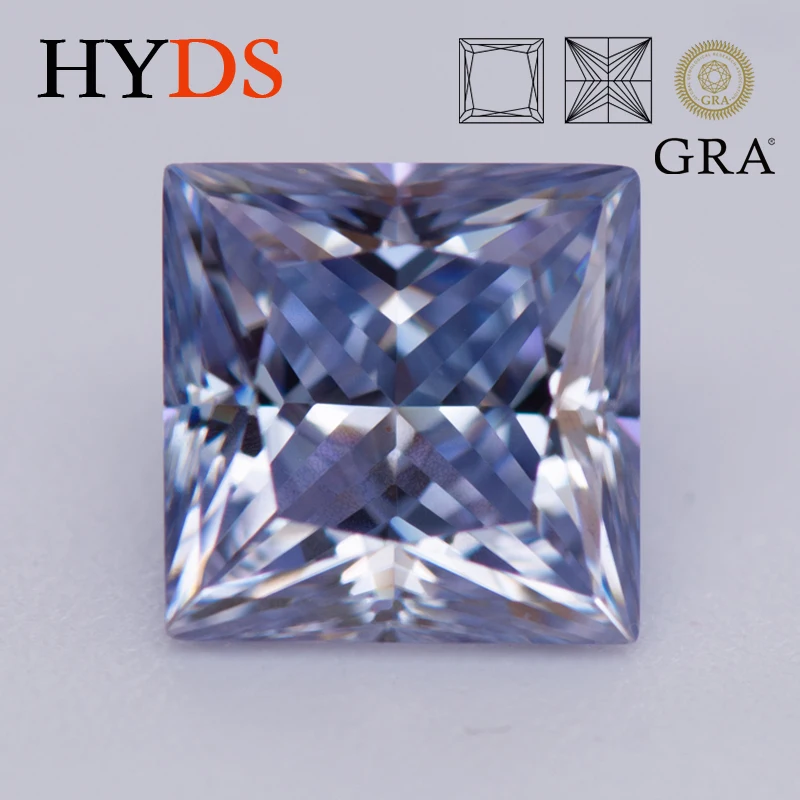 Moissanite Stone Princess Cut Lavender Color VVS1 Gemstone Charms Beads for Jewelry DIY Making Materials with GRA Certificate
Moissanite Stone Princess Cut Lavender Color VVS1 Gemstone Charms Beads for Jewelry DIY Making Materials with GRA Certificate