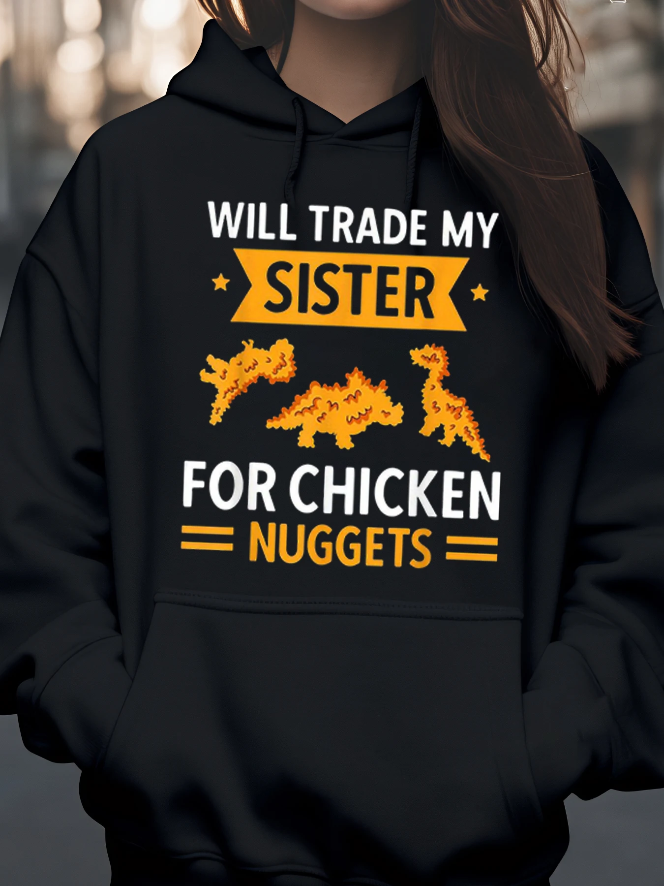 Толстовка с принтом куриного самородка и динозавра, повседневная одежда на Хэллоуин для детей и подростков
Толстовка с принтом куриного самородка и динозавра, повседневная одежда на Хэллоуин для детей и подростков