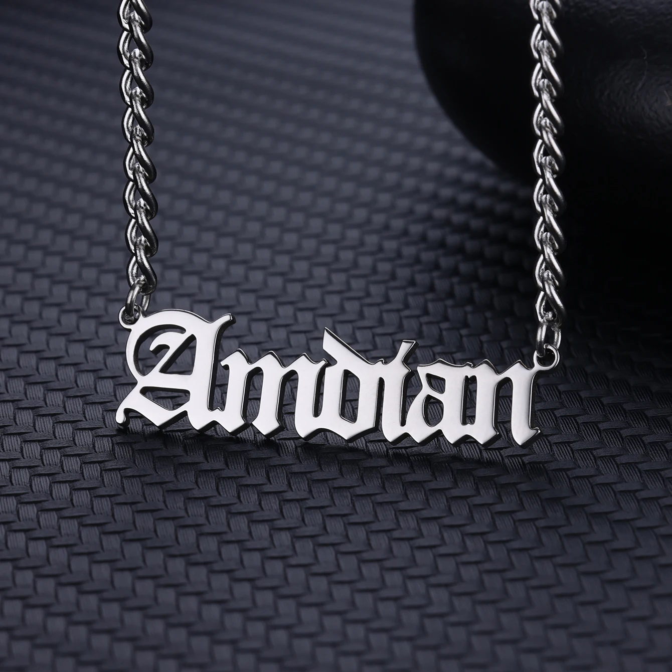 Custom Old English Name Necklaces For Women Men Stainless Steel Cuban Chain Customized Goth Necklace Pendant Personalized Gift
Custom Old English Name Necklaces For Women Men Stainless Steel Cuban Chain Customized Goth Necklace Pendant Personalized Gift