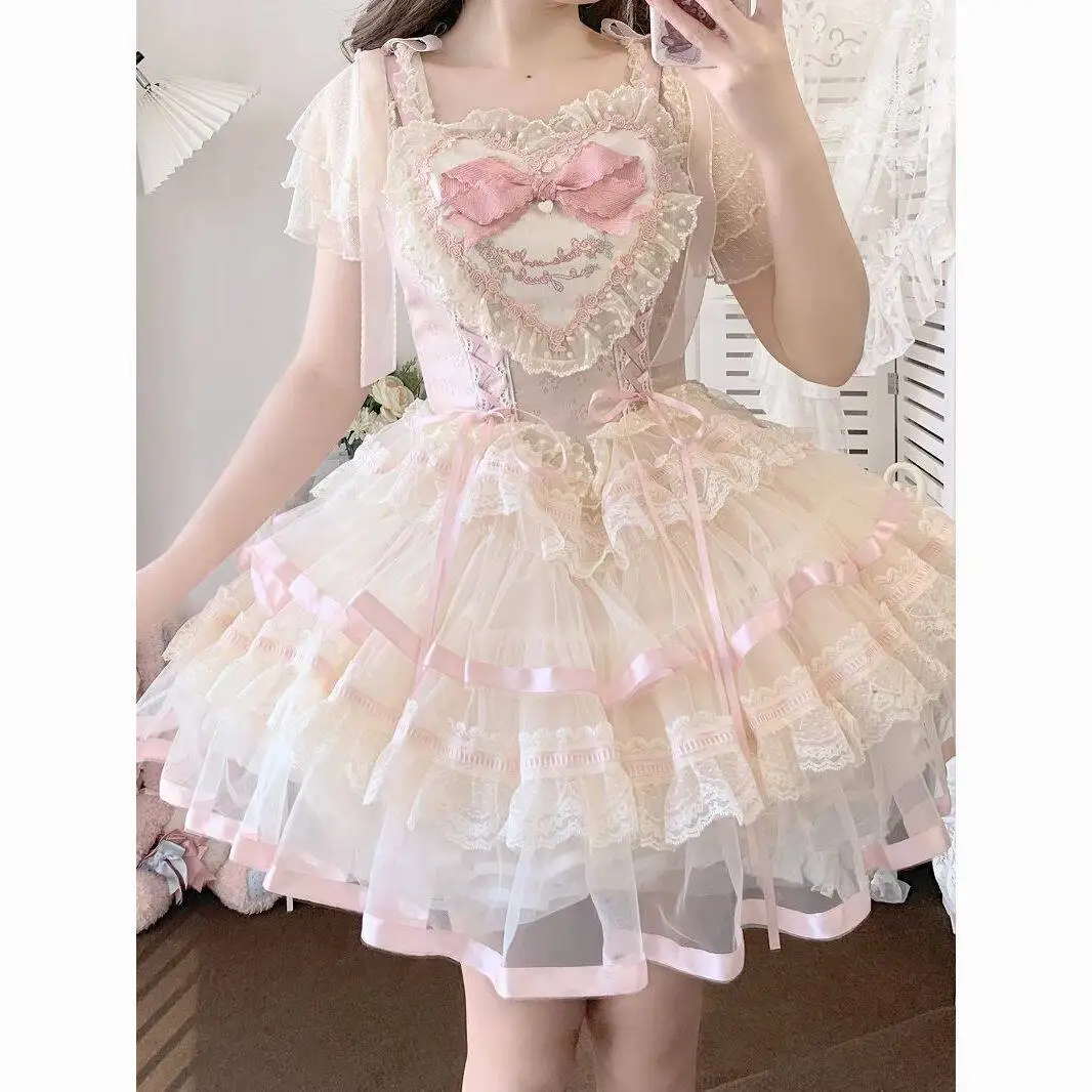 Original Lolita Polka Dot Shirt Skin-friendly Loose Casual Style Inner Wear for Daily Jsk Cake Skirt Polyester Fabric
Original Lolita Polka Dot Shirt Skin-friendly Loose Casual Style Inner Wear for Daily Jsk Cake Skirt Polyester Fabric