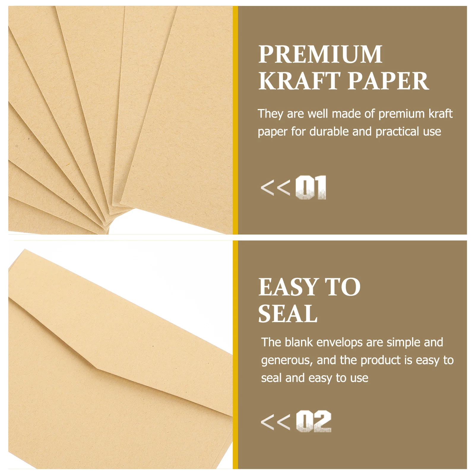 20 Pcs Classic Kraft Envelope Invitation Envelopes Greeting Paper Blank Business Cards
20 Pcs Classic Kraft Envelope Invitation Envelopes Greeting Paper Blank Business Cards