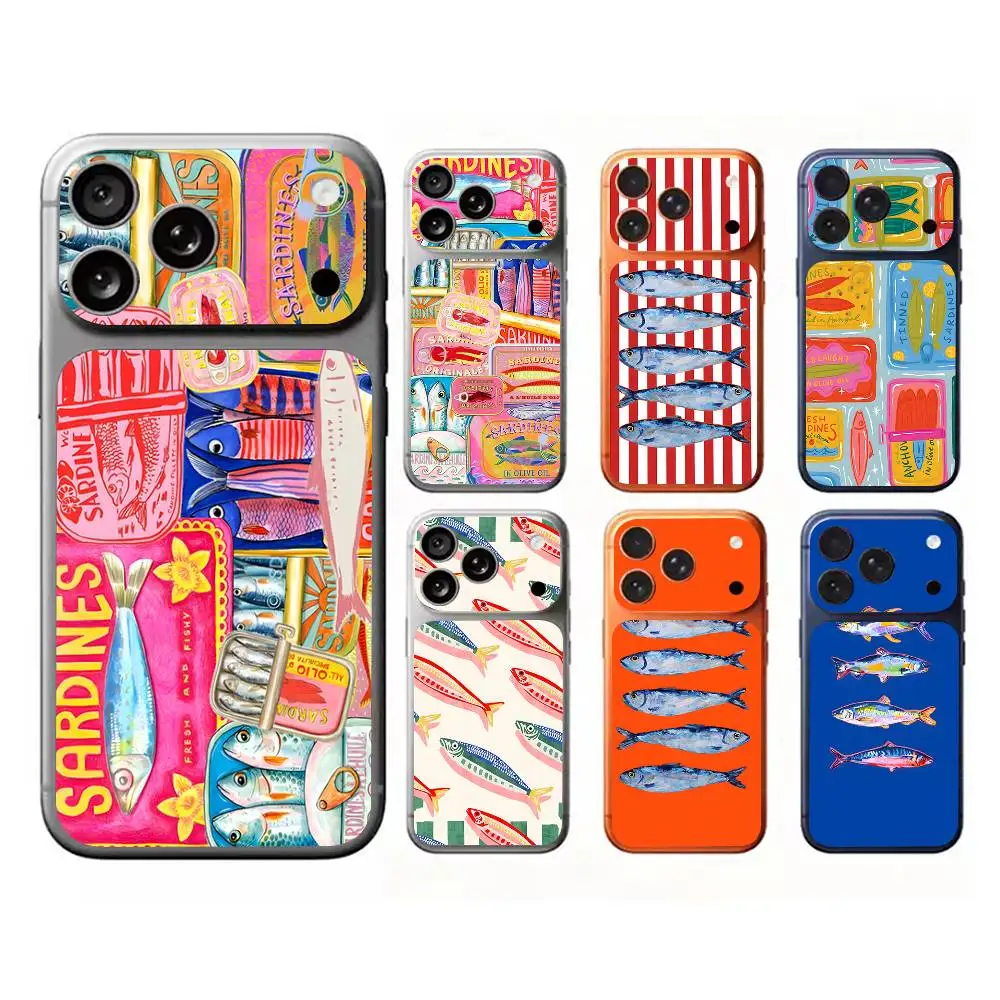 Fish Funny Sardines For Apple iPhone 17 pro Max /17 pro body Back Cover Decal Skin Colorful Rear Protective Sticker Film
Fish Funny Sardines For Apple iPhone 17 pro Max /17 pro body Back Cover Decal Skin Colorful Rear Protective Sticker Film