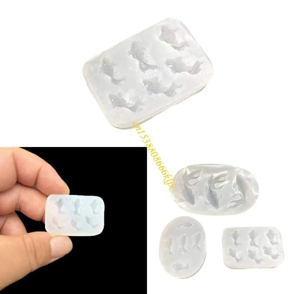 Clear Fish Silicone Pendant Decoration Mold For Keychain Charm Making 066C
Clear Fish Silicone Pendant Decoration Mold For Keychain Charm Making 066C
