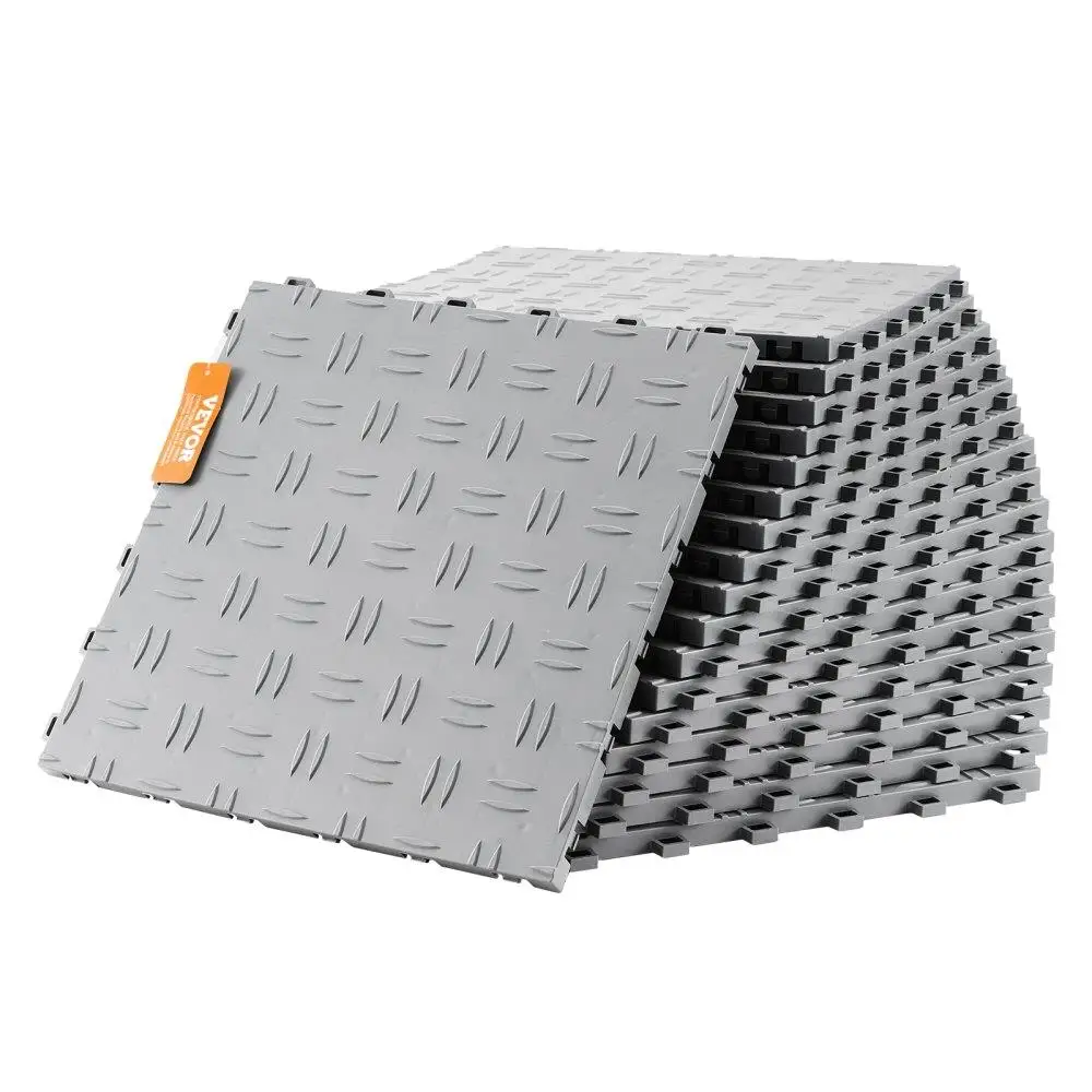 Interlocking Garage Floor Tiles 12x12 Inch 50 Pack Non Slip Double Sided Texture Flooring Tiles for garages Basements Workshops
Interlocking Garage Floor Tiles 12x12 Inch 50 Pack Non Slip Double Sided Texture Flooring Tiles for garages Basements Workshops