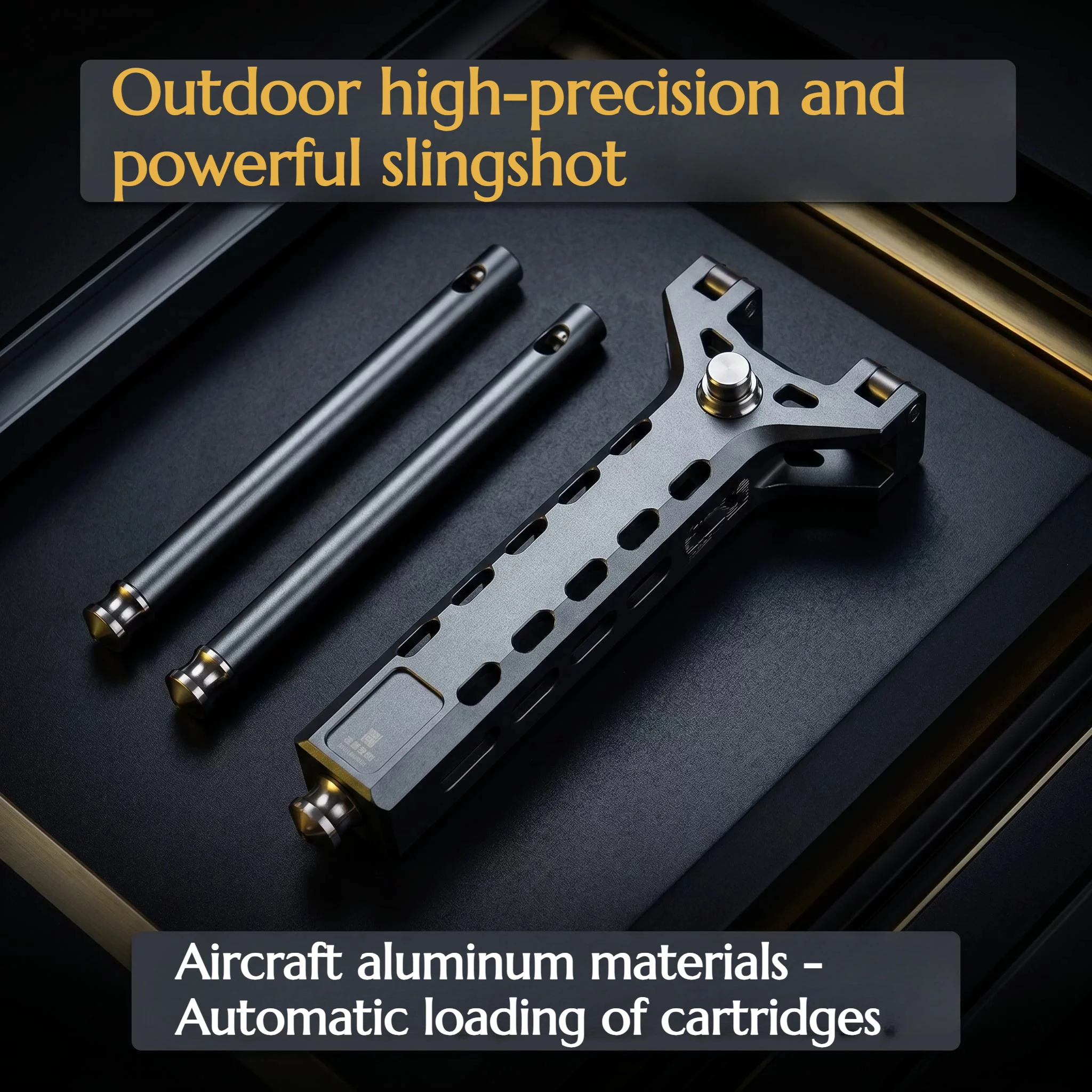 High Quality Aviation Aluminum Slingshot Semi-automatic Pressing Bead Belt Magazine Magnetic Suction Leather Pocket Hunting
High Quality Aviation Aluminum Slingshot Semi-automatic Pressing Bead Belt Magazine Magnetic Suction Leather Pocket Hunting