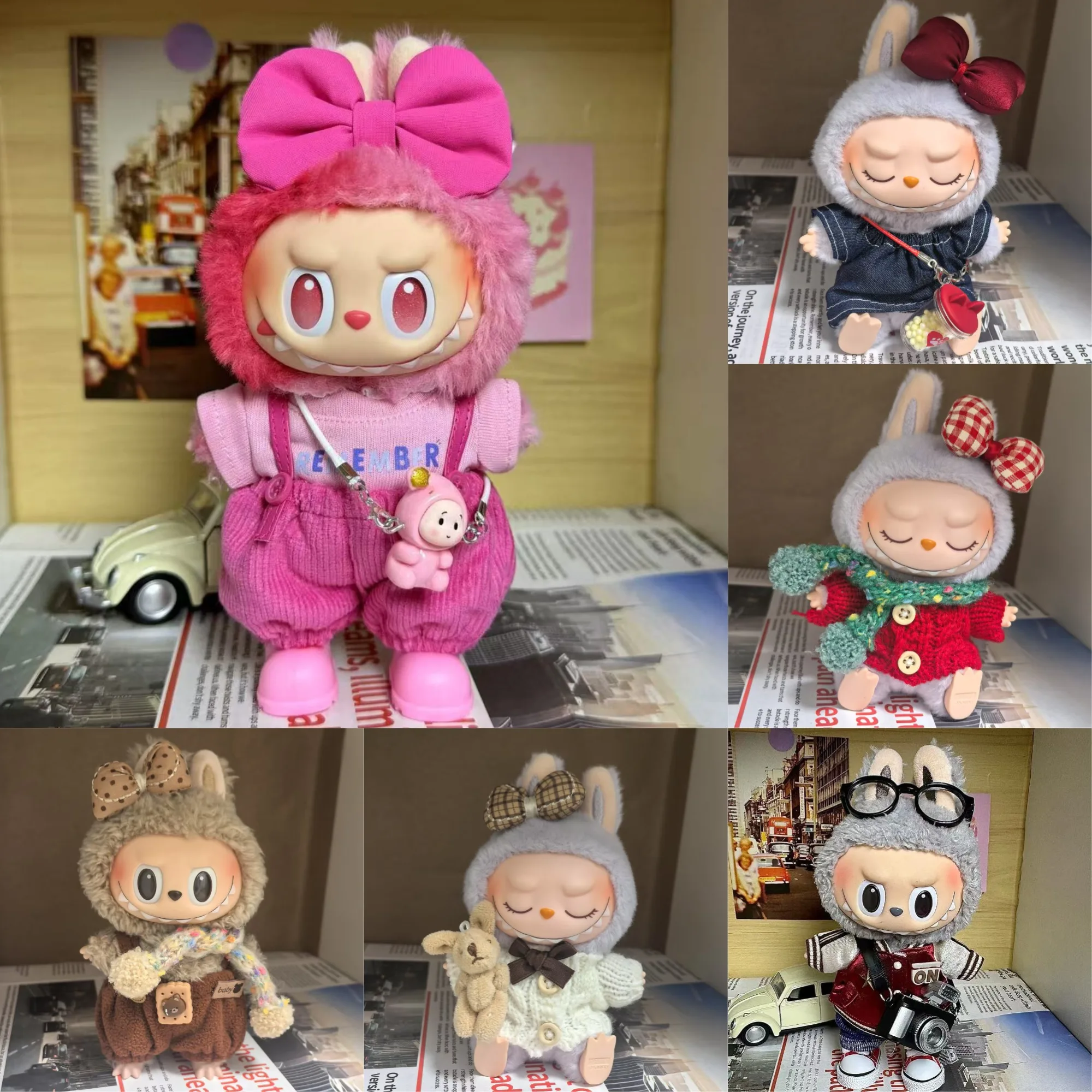15/17cm Labubu Doll Clothes 1st/2nd/3rd Gen Fit Sweater Overalls Camera Crossbody Bag Pendant Colorful Shoes Set For Labubu
15/17cm Labubu Doll Clothes 1st/2nd/3rd Gen Fit Sweater Overalls Camera Crossbody Bag Pendant Colorful Shoes Set For Labubu