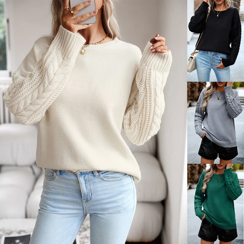 Esuo Women Sweater Solid Color Winter O Neck Long Sleeve Knitted Sweaters Pullover Warm Thick Knitted Top Women Clothes
Esuo Women Sweater Solid Color Winter O Neck Long Sleeve Knitted Sweaters Pullover Warm Thick Knitted Top Women Clothes