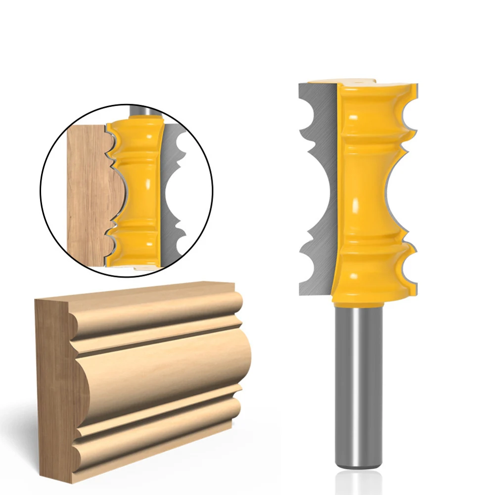 1pc 1/2 Inch Shank Steel Router Bit For Chair Rail Crown Molding Line Milling Cutter Woodworking Tool
1pc 1/2 Inch Shank Steel Router Bit For Chair Rail Crown Molding Line Milling Cutter Woodworking Tool