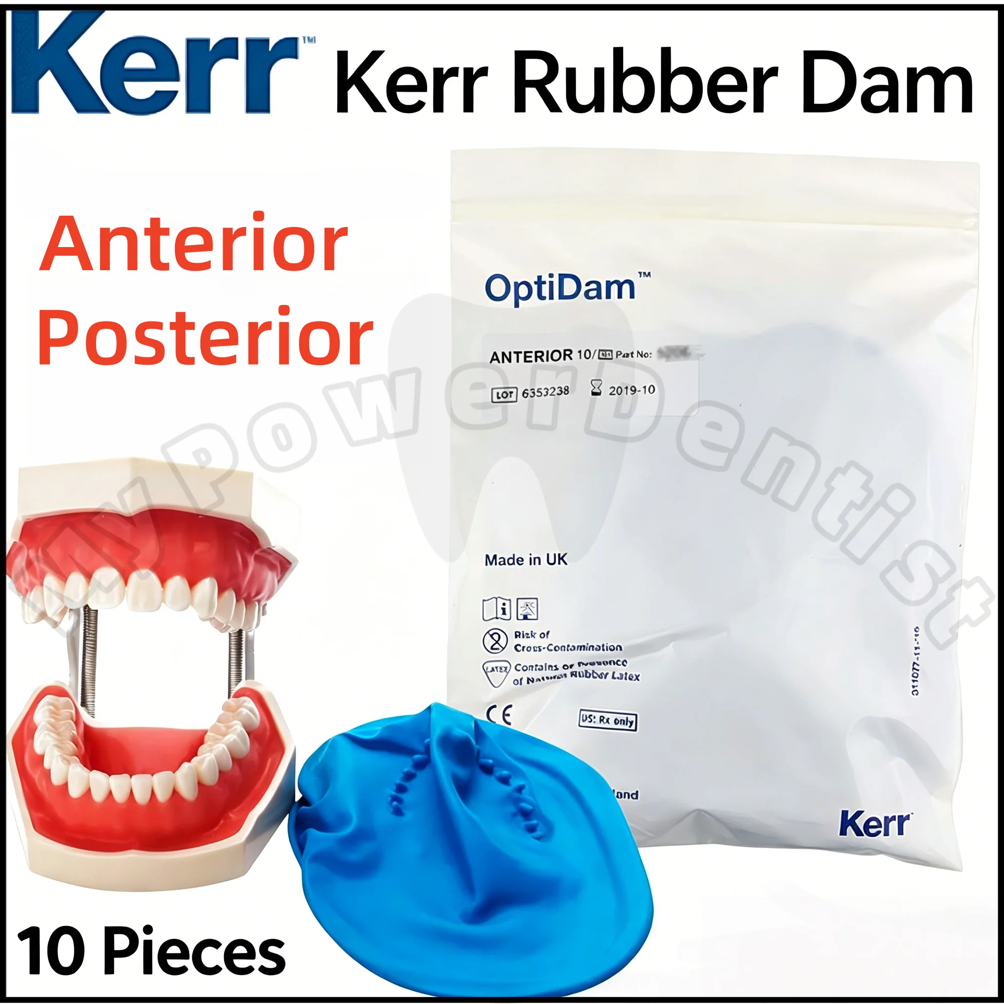 Dental Kerr Natural Rubber Latex Kerr Optidam Dental 3-Dimensional Rubber-Dam System for Anterior & Posterior
Dental Kerr Natural Rubber Latex Kerr Optidam Dental 3-Dimensional Rubber-Dam System for Anterior & Posterior