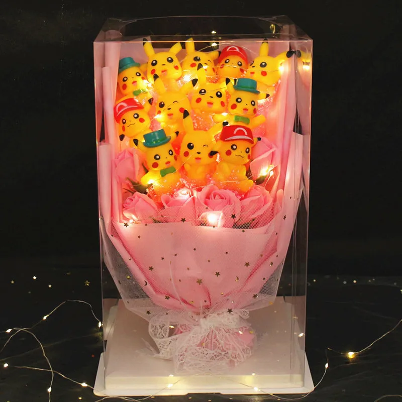 Anime Pokemon Figures Model Cartoon Bouquet Pvc Doll Soap Flower Bouquet Anime Toys Kids Graduation Valentine's Day Gift
Anime Pokemon Figures Model Cartoon Bouquet Pvc Doll Soap Flower Bouquet Anime Toys Kids Graduation Valentine's Day Gift